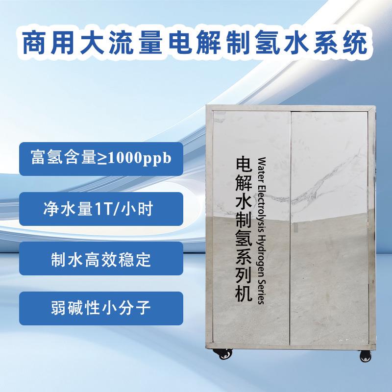 1T/小时商用大流量电解制氢系统水机社区餐厅氢浓度高达1000ppb