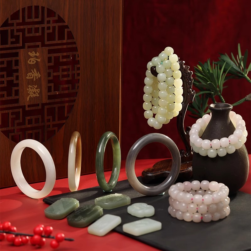 老兵珠宝蜜蜡琥珀南红绿松石和田玉手串手链手镯戒指直播专拍