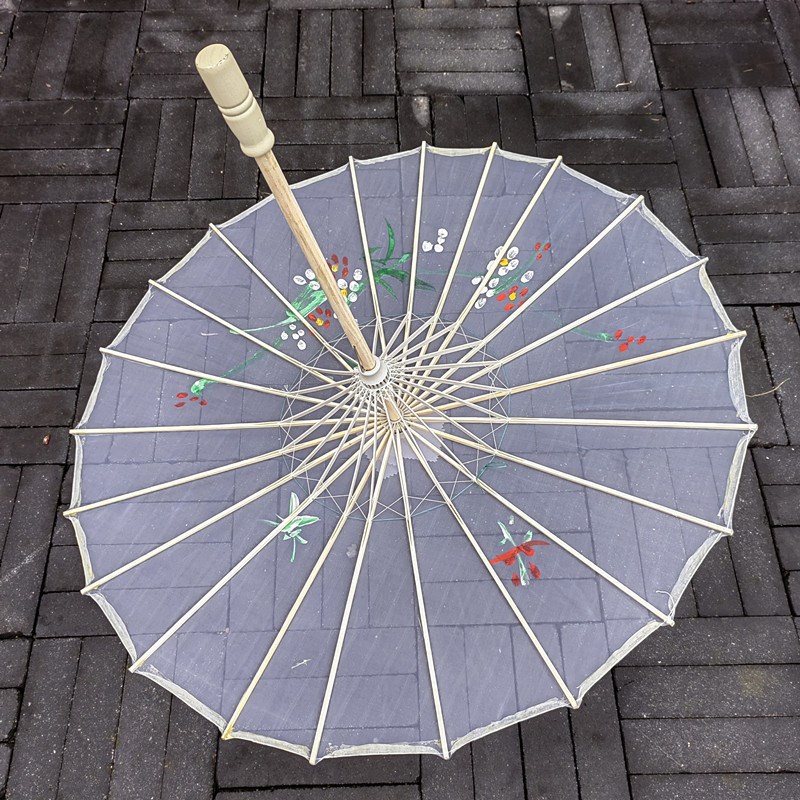 速发传统秀艺舞蹈伞透明油纸伞古工旗袍走典舞台道具拍照迷你花