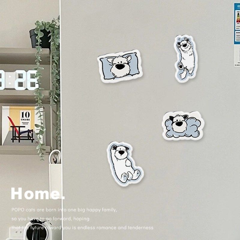 速发雪纳瑞狗冰贴贴磁贴简约装饰磁亚箱高颜值吸克力黑板磁铁,家居饰品,冰箱贴,淘宝优惠券,粉丝福利购,淘宝优惠卷
