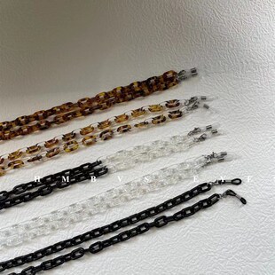 塑料 保尚环时链 纹 链 防滑防丢 透明豹链 速发压克力