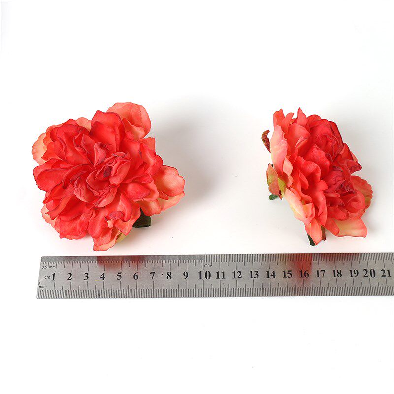速发欧式仿真牡丹花头手工材料假花绢花古风服装头饰配件婚庆装饰