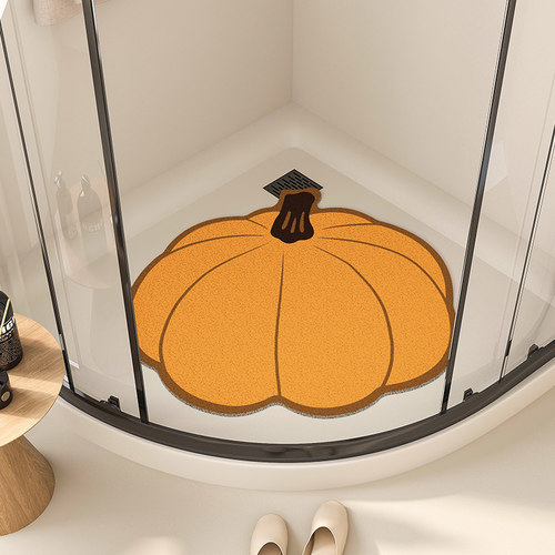 速发浴室地垫房扇形脚垫家用卫生间门口垫洗形澡防滑弧子地毯