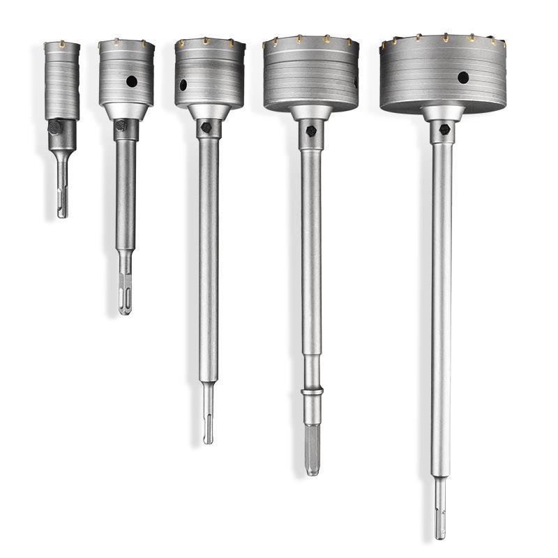 速发。水泥可调式墙砖转换头钻头打孔圆孔加长杆冲击钻墙体开孔器