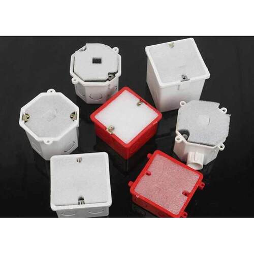 热销PVC86型线盒填充泡沫块铁盒穿筋预埋封堵头开关接线盒公分圆