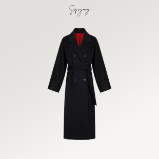 双排扣现货 Cashmere100%小山羊绒大衣 SIQIYOUNG 高定系列Baby