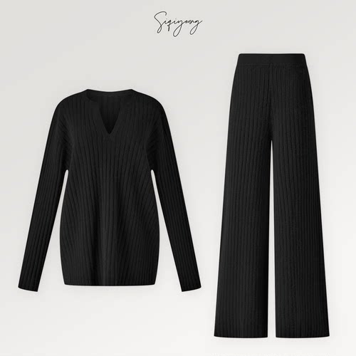 SIQIYOUNG羊绒针织套装