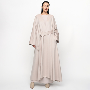 14μm＜小山羊绒静奢风A摆手工大衣秀场同款 斗篷 法式 SIQIYOUNG