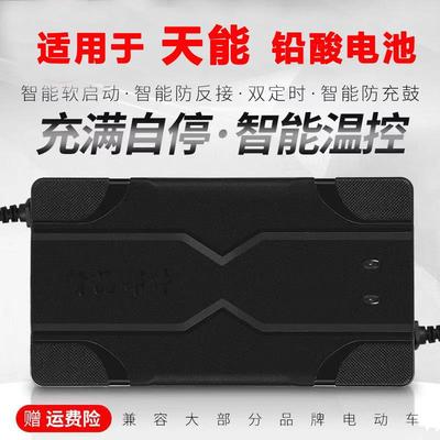 电动车铅酸电瓶池充电器48V12AH60V23A安72V伏台铃天能原装三轮