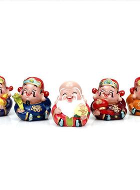 五福临门摆件福禄寿喜财家居摆设车载车内饰品招财小财神乔迁礼品