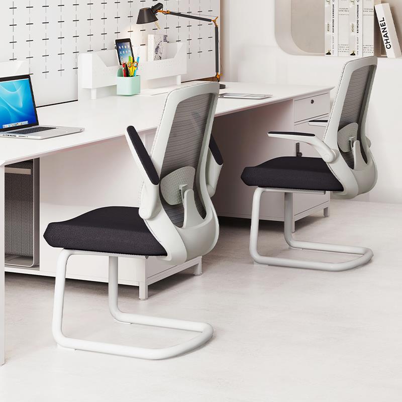 办公椅舒适久坐弓形椅会议椅电脑椅家用书房椅网布靠背椅子会客椅
