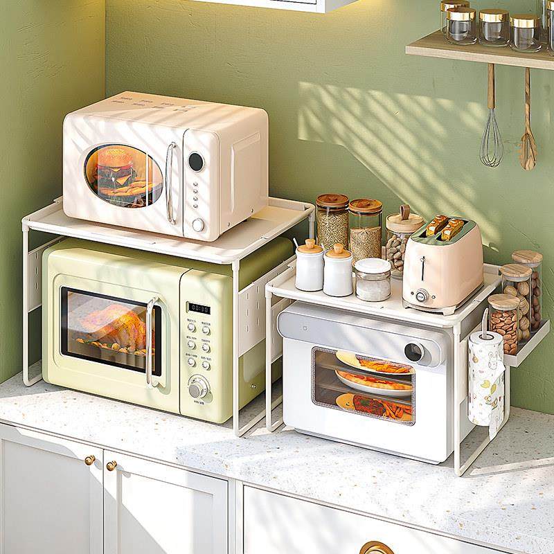 多功能洞洞板厨房微波炉架子置物架多层台面烤箱收纳电饭煲储物架,厨房/烹饪用具,微波炉置物架,淘宝优惠券,粉丝福利购,淘宝优惠卷
