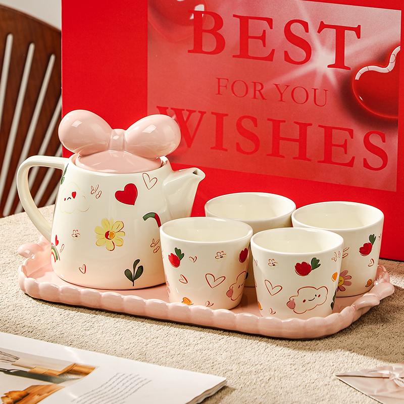 高颜值茶具套装结婚陪嫁礼盒送人