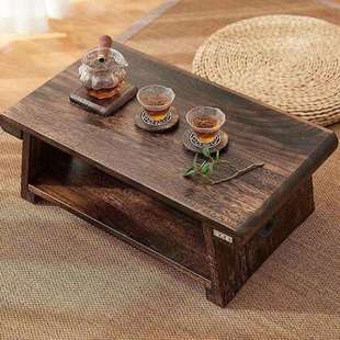 炕几桌子飘窗茶几家用茶桌折叠桌小炕桌 实木榻榻米小桌子茶台日式