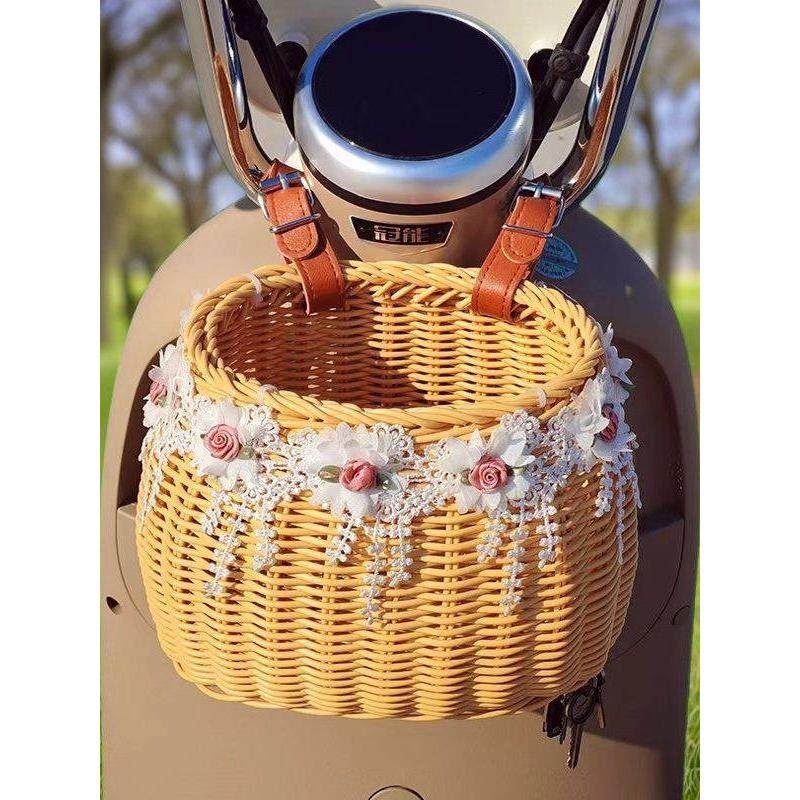 覆古折叠自行车藤编车筐车篮柳编单车车篓框电动车尾箱菜篮子,自行车/骑行装备/零配件,车篮/车筐,淘宝优惠券,粉丝福利购,淘宝优惠卷