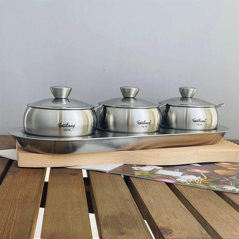 出口德国304不锈钢调味罐套装佐料盒调料罐子调味盒 高端品质,厨房/烹饪用具,调味瓶罐/调料研磨器,淘宝优惠券,粉丝福利购,淘宝优惠卷