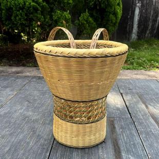精品小背篓舞蹈道具农家乐装饰竹背篓竹编道具民族手工艺品