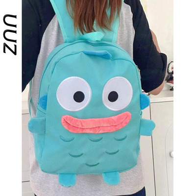 可爱卡通小丑鱼双肩包大容量搞怪丑萌小背包初高中大学生书包女