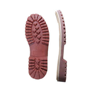 男工装鞋马丁靴鞋底圆头双色鞋底皮鞋大黄底耐磨防滑更换磨坏鞋底