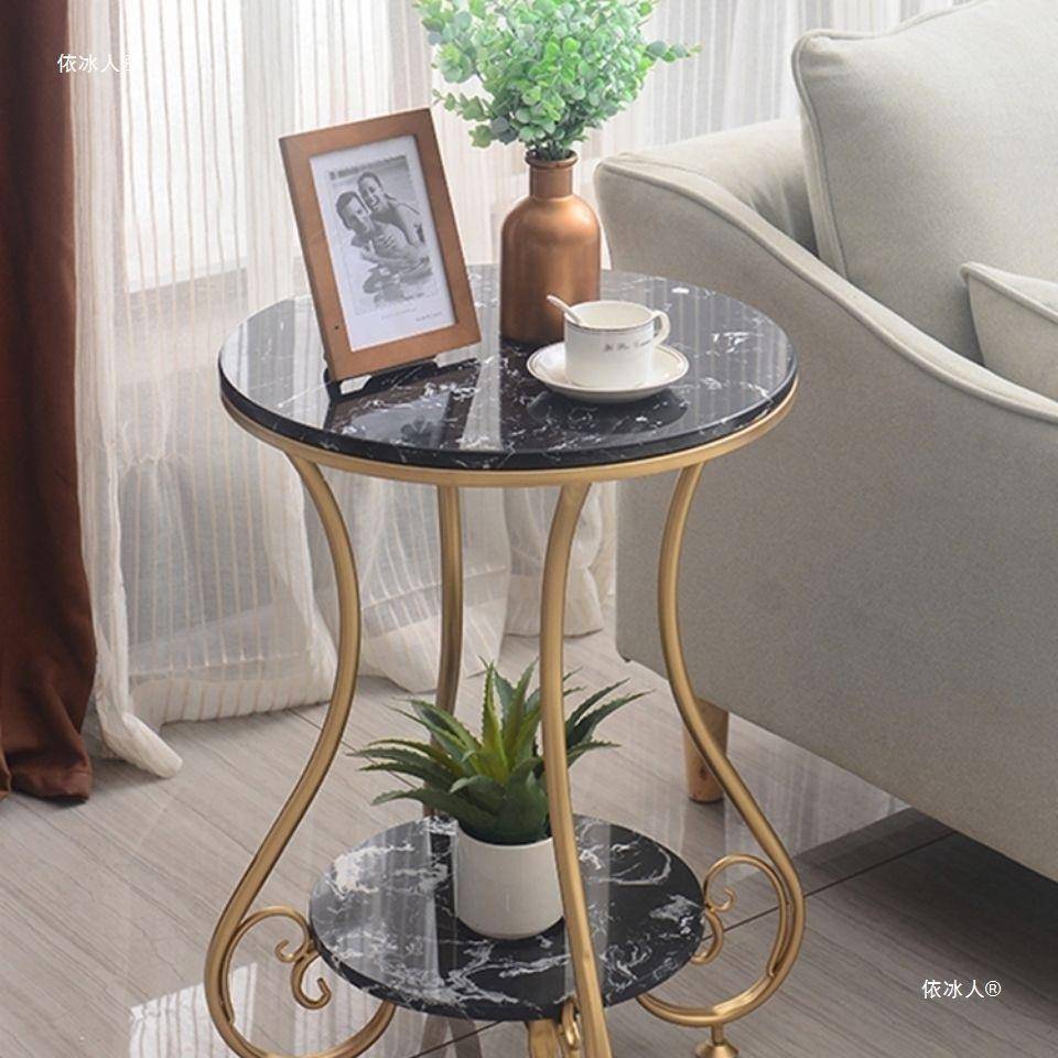 Y呑边1发几简约现代大ZSS理沙石边几/几角客厅阳台小圆桌欧式迷你