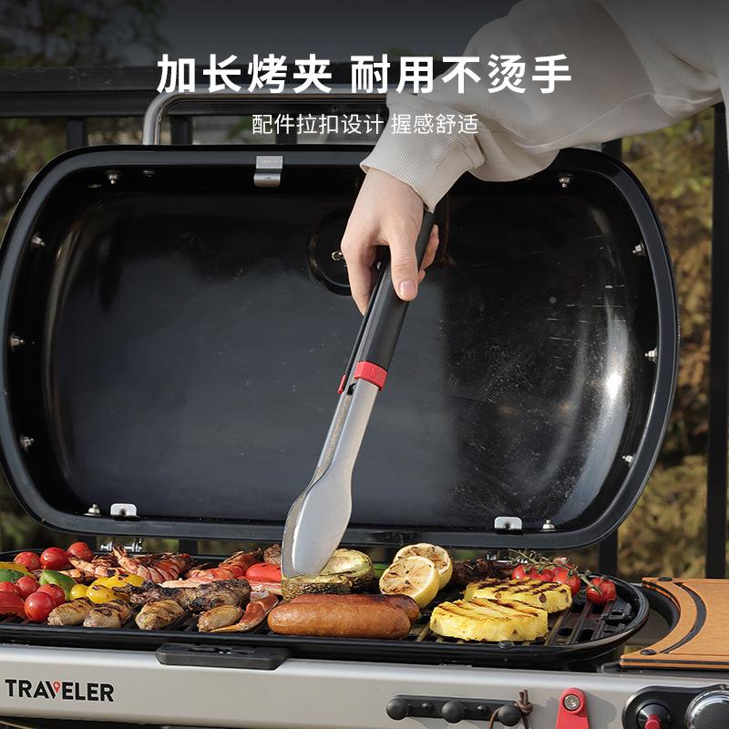 烧烤烤工70具家用户烧外烤夹子/烧铲/烤盘夹夹二件烤新品