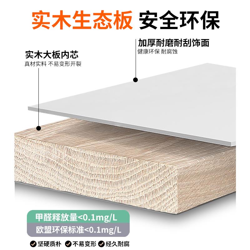 实木衣柜家用卧室2025新款简易储物柜生态板推拉门组装儿童大衣橱