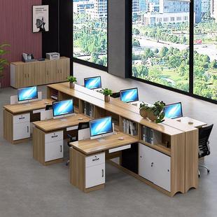 财务办公桌椅组合46人位办公室员工电脑屏风桌子职员办公桌卡位