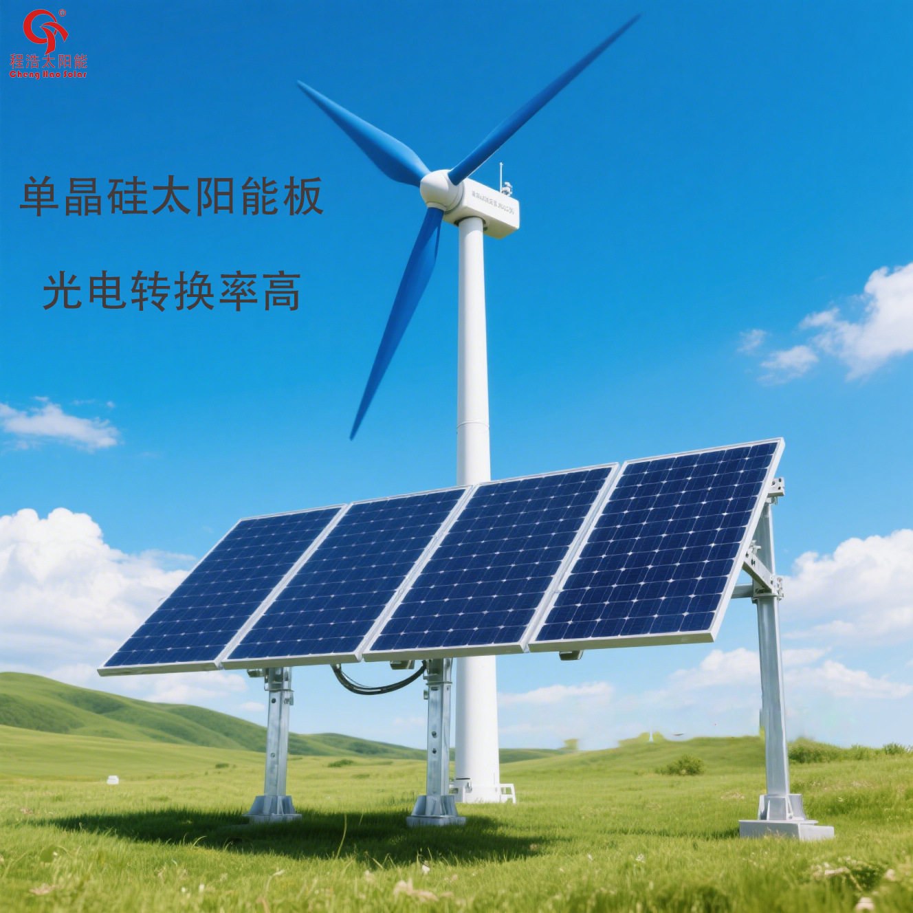 10kW风光互补太阳能发电机全套