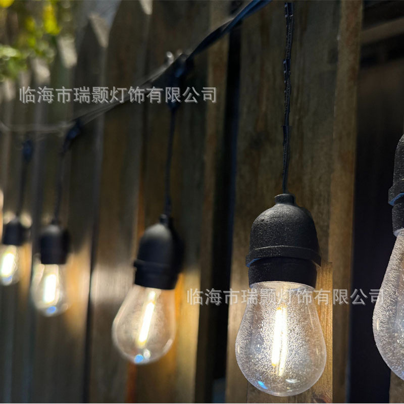 太阳能户外防水S14下挂灯串