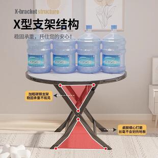 可叠桌家用小户小型出租房吃饭子小桌子简易折叠圆桌V折叠桌便携