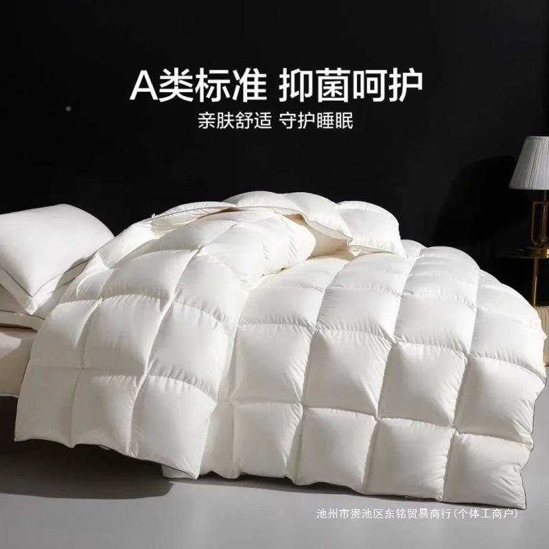 正宗羽绒被95鹅绒冬加厚xuanke16被芯单人儿被春童秋季被保暖蓄热