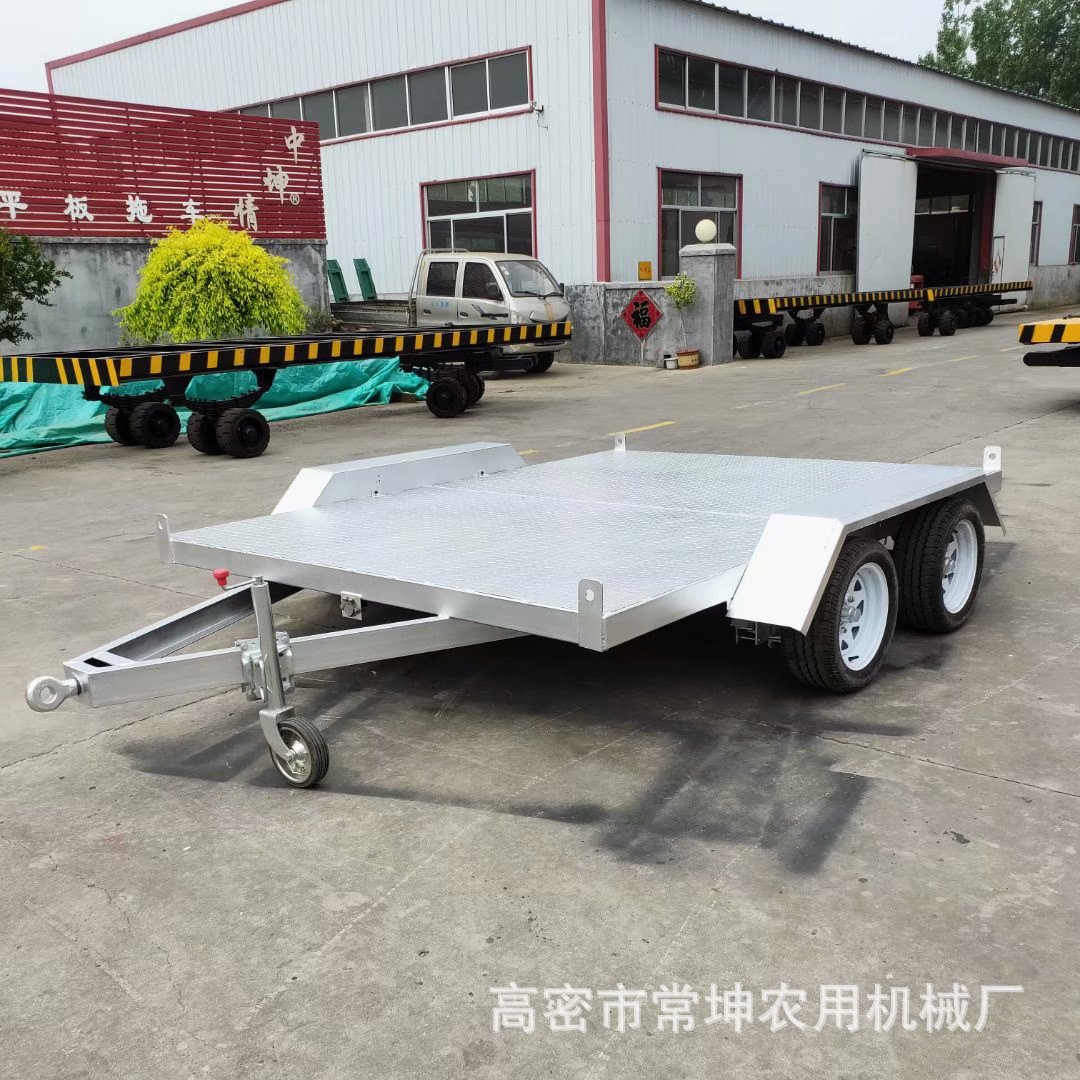 2.5吨重型无动力牵引平板拖车