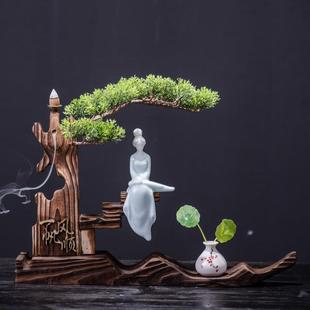一帆风顺新中式 饰品家居客厅电视柜玄关工艺品 软装 小摆件样板房装