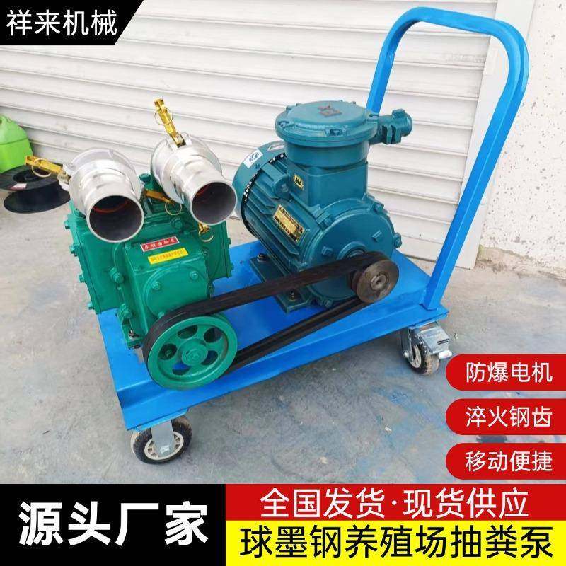 防爆电机猪粪抽粪泵市政排污淤泥抽吸泵养殖场球墨钢粪污自吸泵