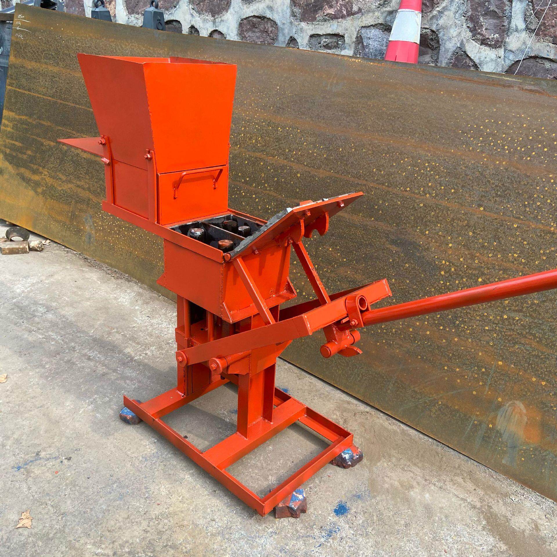 东越生产粘土砖机手压连锁砖机液压免烧砖机乐高砖机小型制砖机