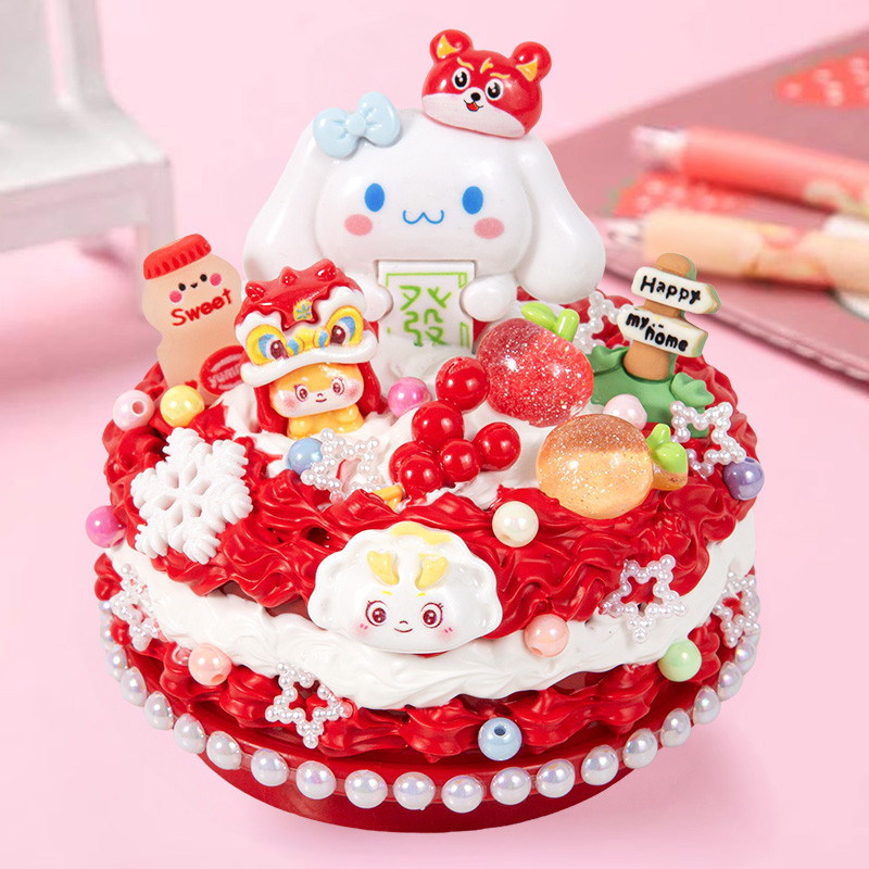 玩具女孩子新年礼物儿童diy奶油胶八音乐盒手工自制作材料包创意