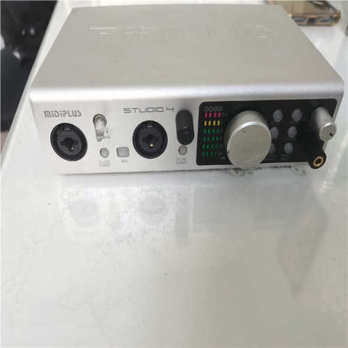 【汇生】midiplus studio 4声卡，少个黑色旋钮，实物图【议价】