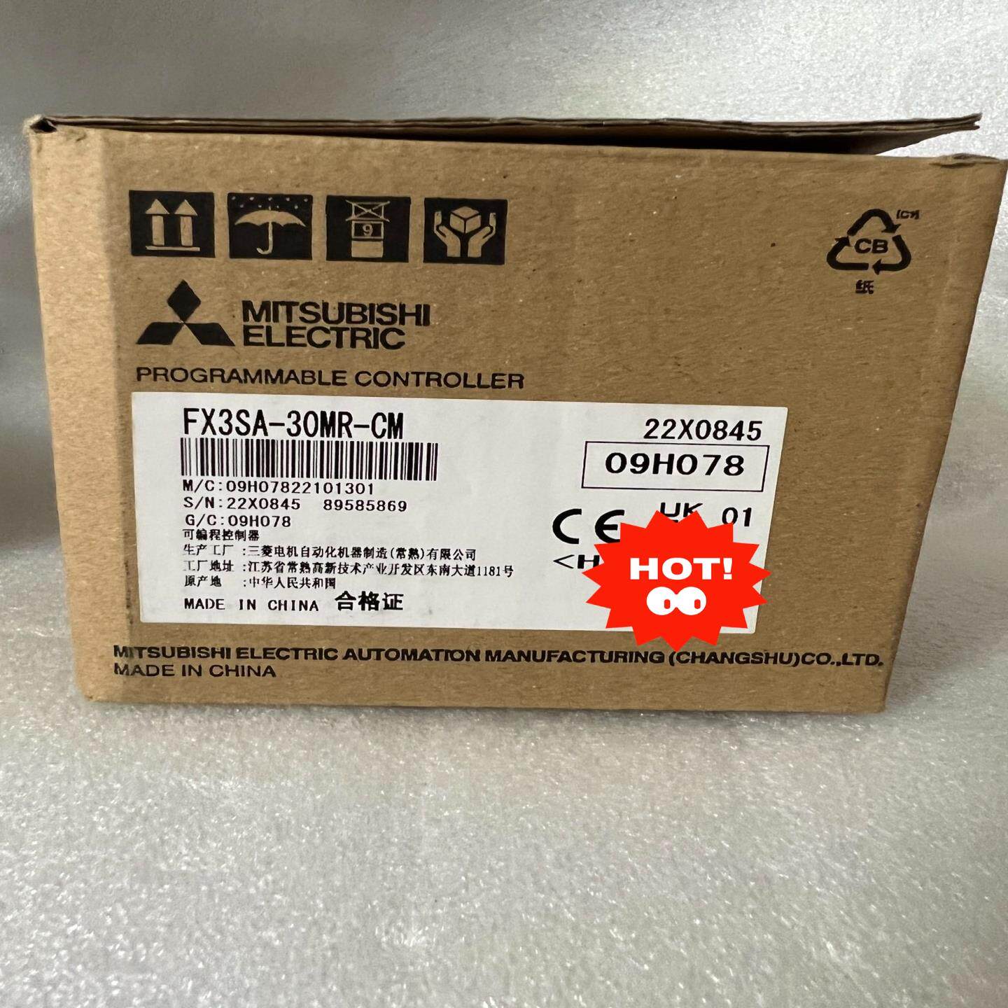 【美亚】三菱PLC控制器FX3SA一30MR-CM，全新原装正品【议价】