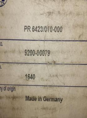 传感器 PR 6423010-000 前置CON 021    PR6423010-000