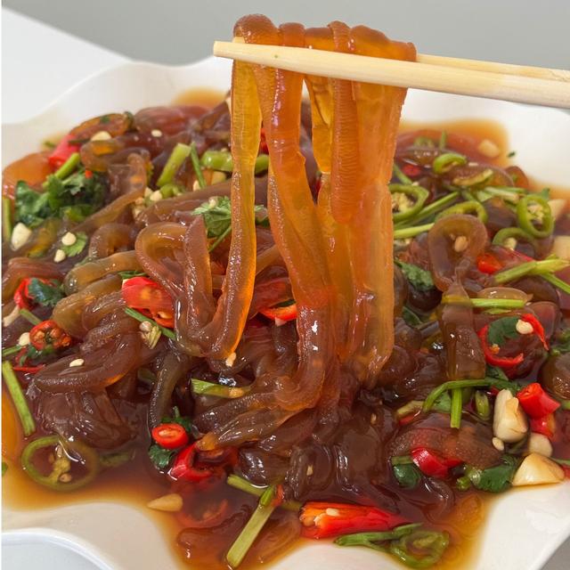 船小宇即食海蜇凉拌海蜇酸辣海蛰丝1000g/桶