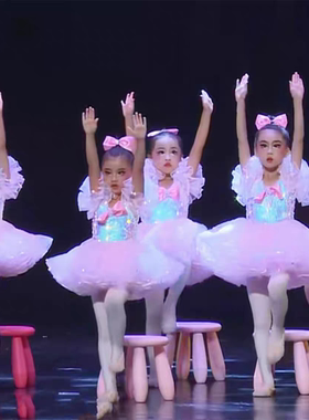 童声童谣舞蹈服蓬蓬裙六一幼儿表演亮片纱裙儿童公主的梦想演出服