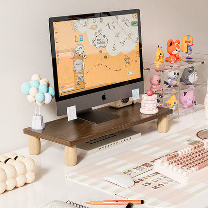 台式电脑增高架办公室桌面显示器支架宿舍收纳架笔记本置物架隔板