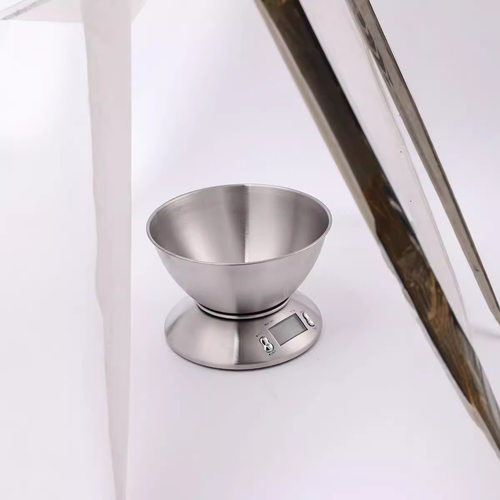 精准家用不锈钢电子食品商用5kg配料不锈钢碗盘烘焙厨房电子称