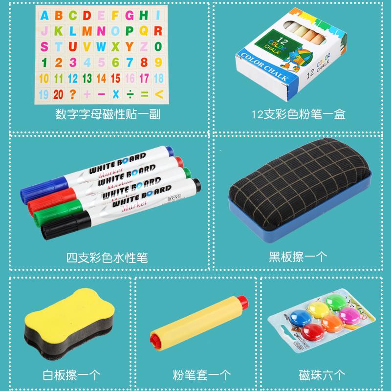 实木儿童可折叠画板画架小黑板升降支架式家用磁性画画套装写字板