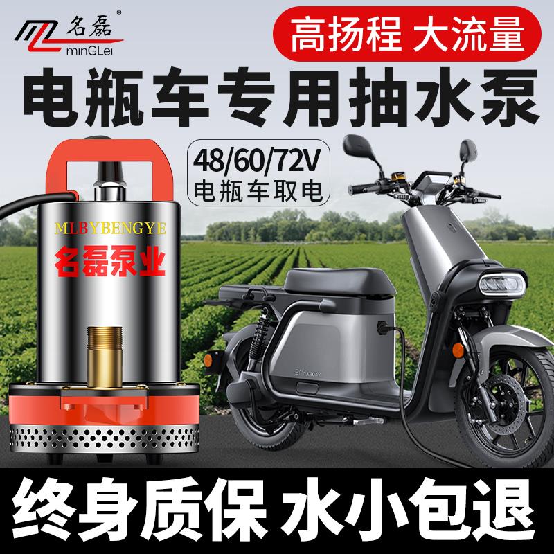 直流潜水泵48v60v72v电动车专用电动车抽水泵通用浇菜农用灌溉机