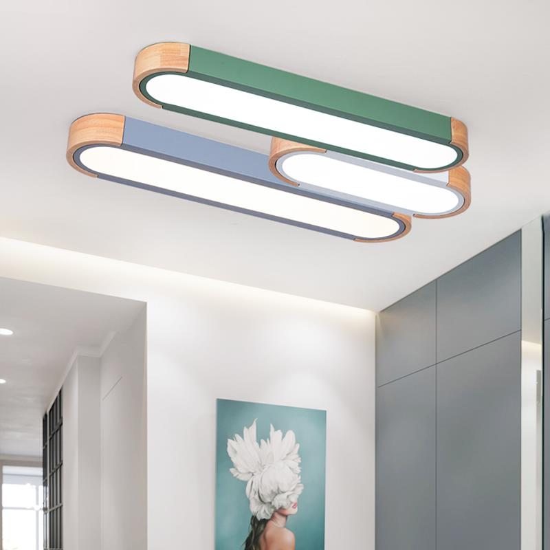 LED长方形吸顶灯客厅餐厅过道走廊衣帽间灯具新网红北欧卧室玄关