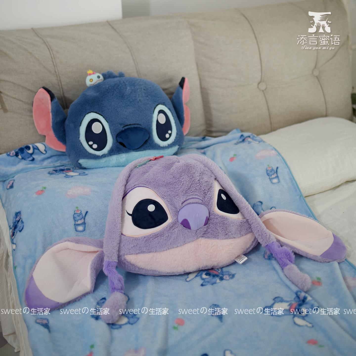 卡通抱枕午休枕二合一珊瑚绒毛毯盖毯沙发汽车靠枕靠垫靠背礼物