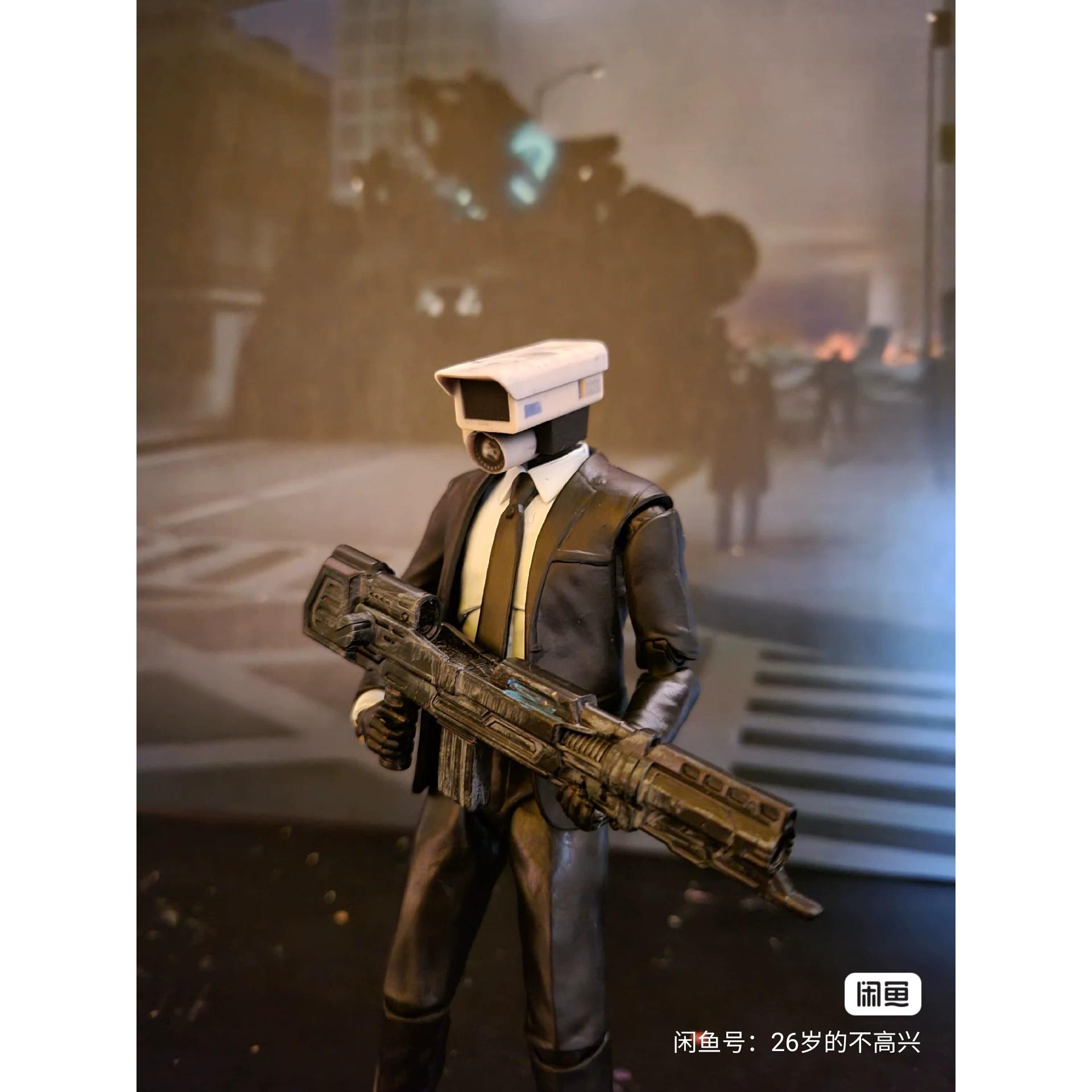 马桶人战士/监控人战士 超可动1/12限定版监控人可动人偶模型