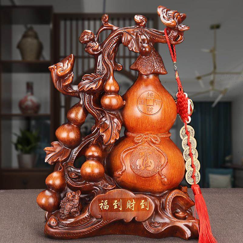 招财镇宅葫芦摆件乔迁送礼开业礼品酒柜玄关电视柜客厅房间装饰品