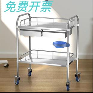 不锈钢治疗车医用小推车诊所护士换药护理小推车手术仪器拔罐推车